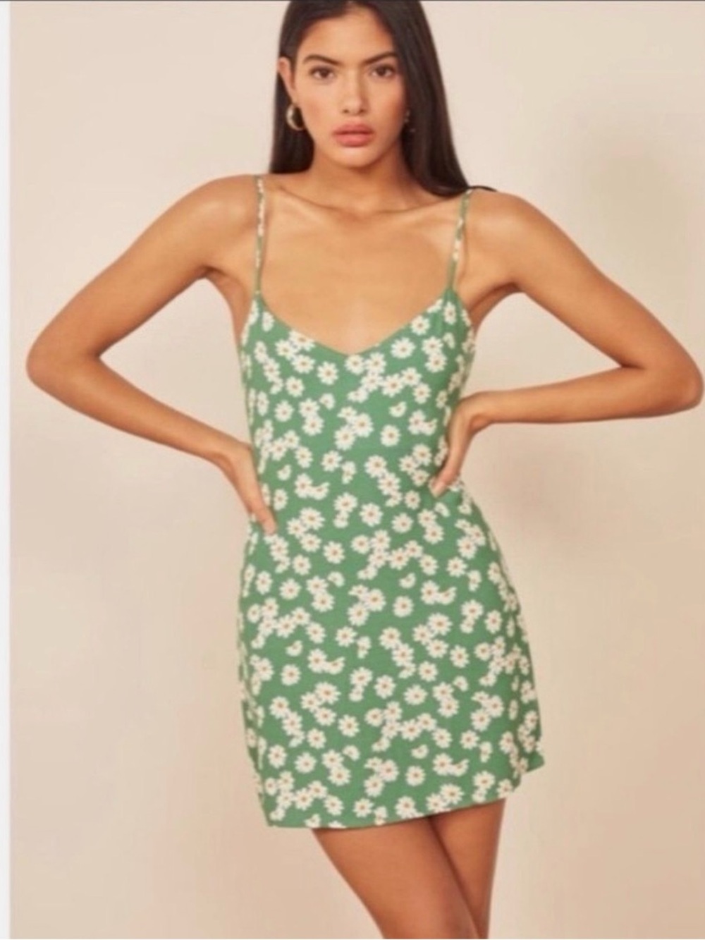 Reformation Seville Print Mini Dress in Judy